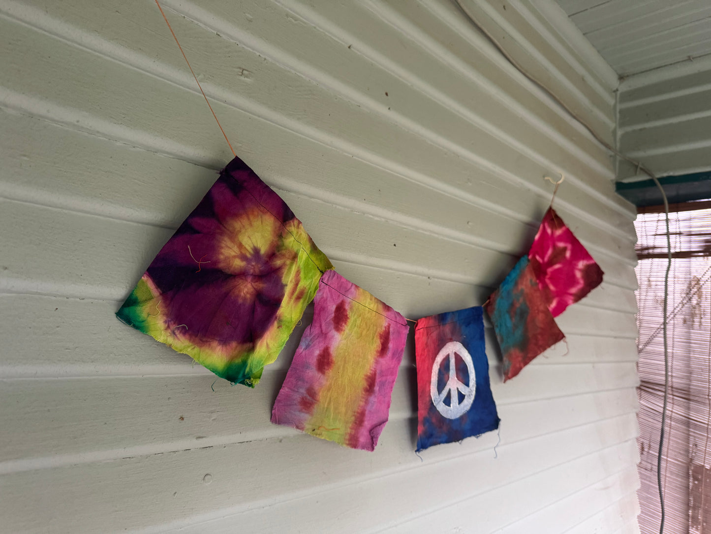 Peace Sign Dyed Flag Set