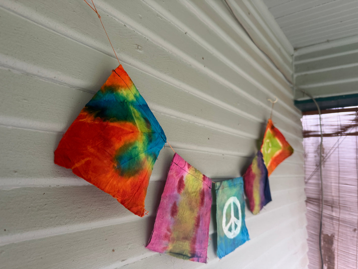 Peace Sign Dyed Flag Set