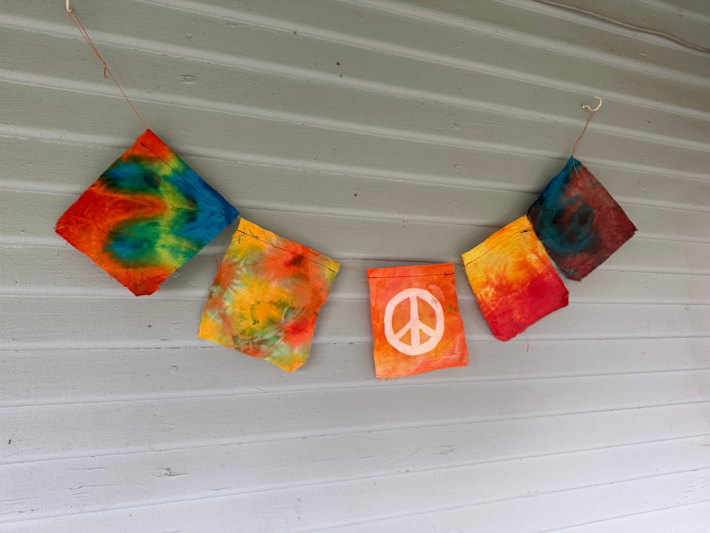 Peace Sign Dyed Flag Set