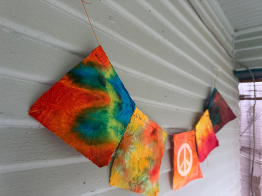 Peace Sign Dyed Flag Set