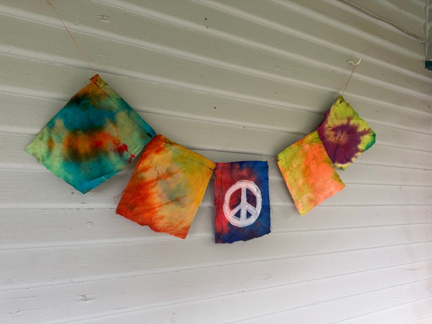 Peace Sign Dyed Flag Set