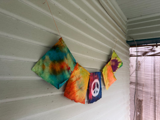 Peace Sign Dyed Flag Set