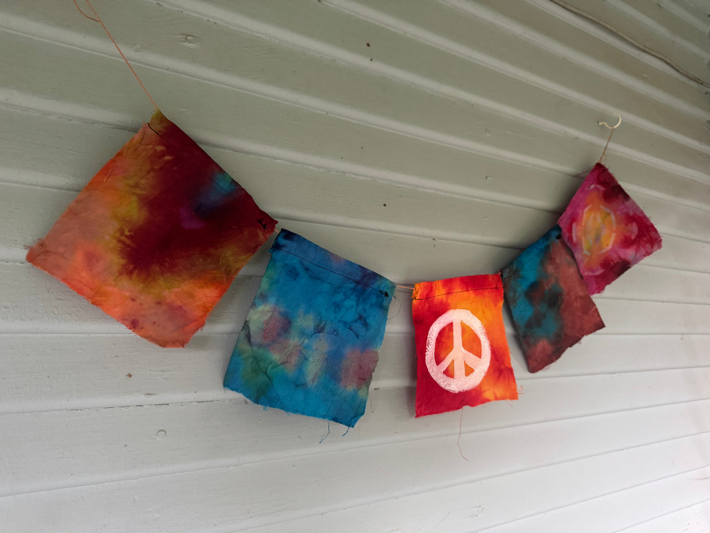Peace Sign Dyed Flag Set