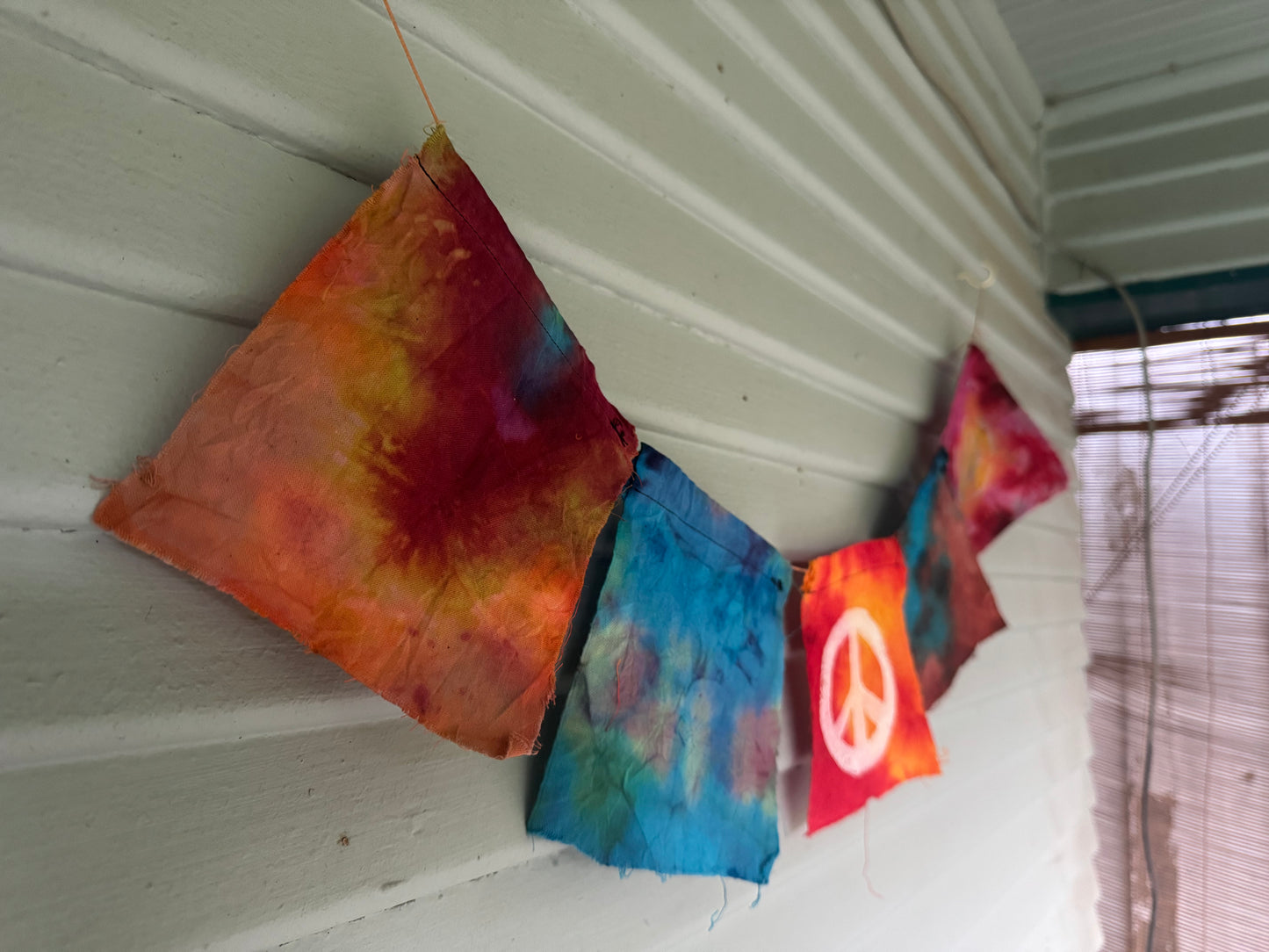 Peace Sign Dyed Flag Set